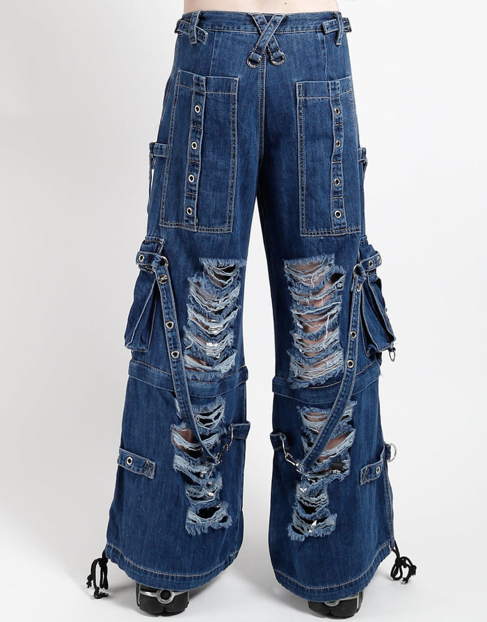Tripp NYC Shredder Denim Strap Pant