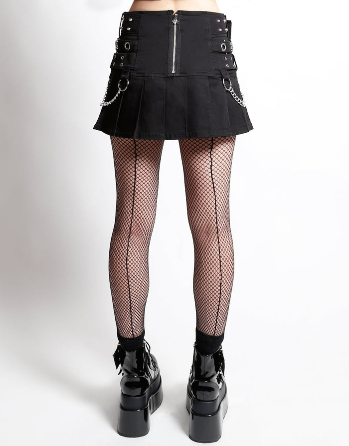 Tripp NYC Triple Belted Chain Skirt