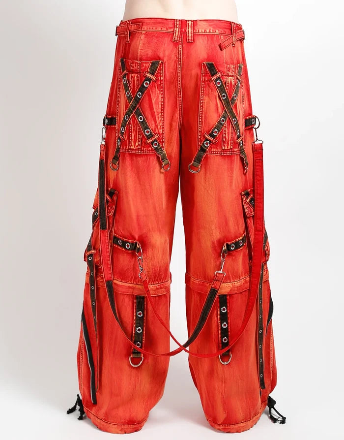Tripp NYC X-Strap Zip Off Fire Wash Pant