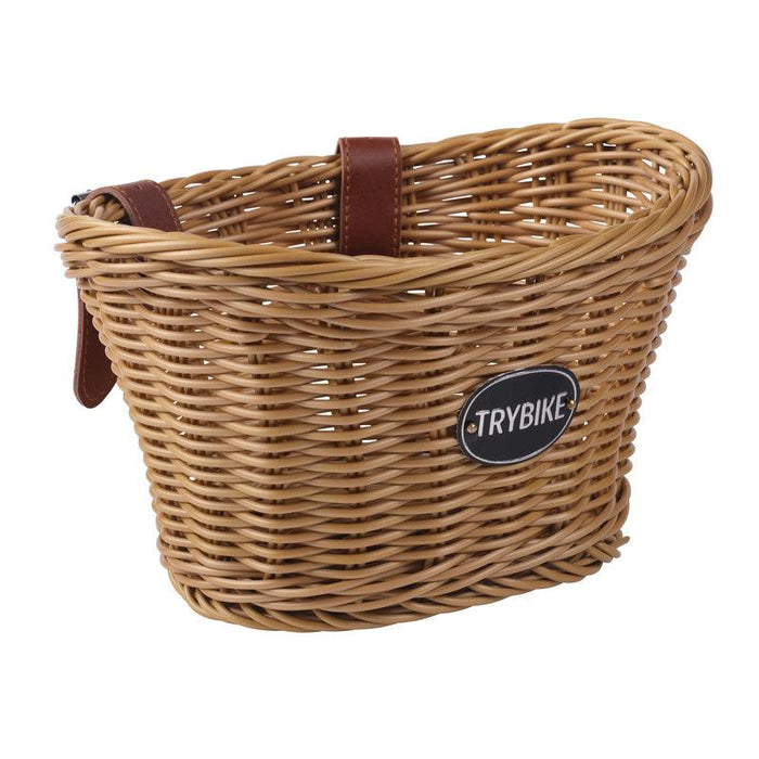 Trybike woven basket accessory for trike and balance bike