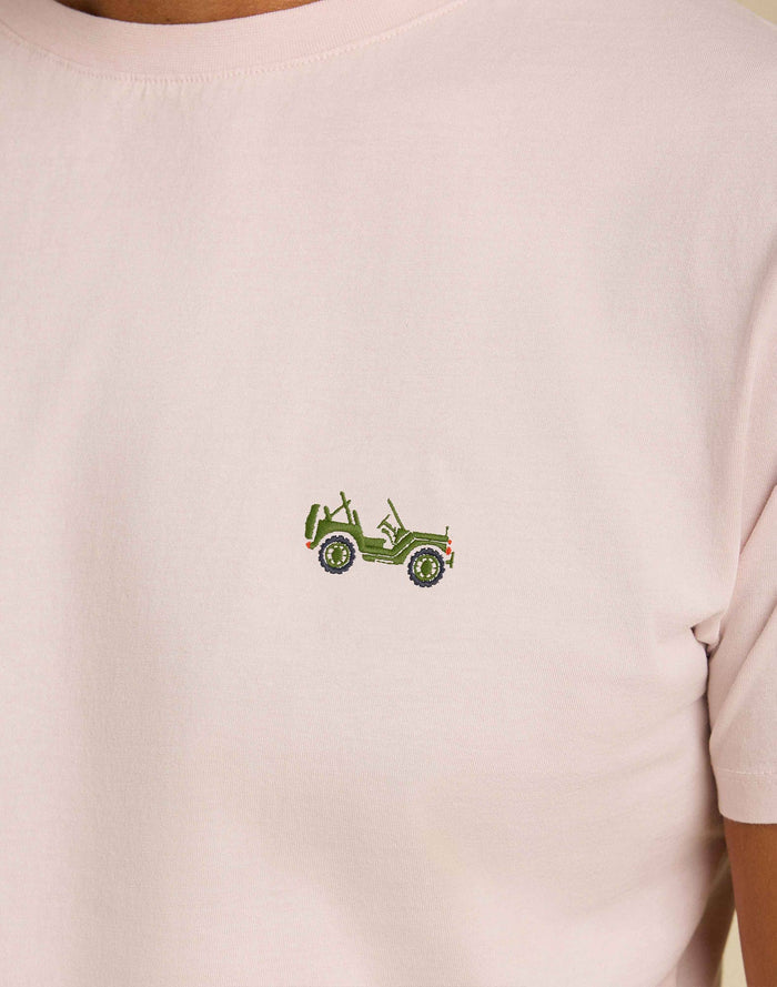 tshirt patchjeep PULLIN en coton