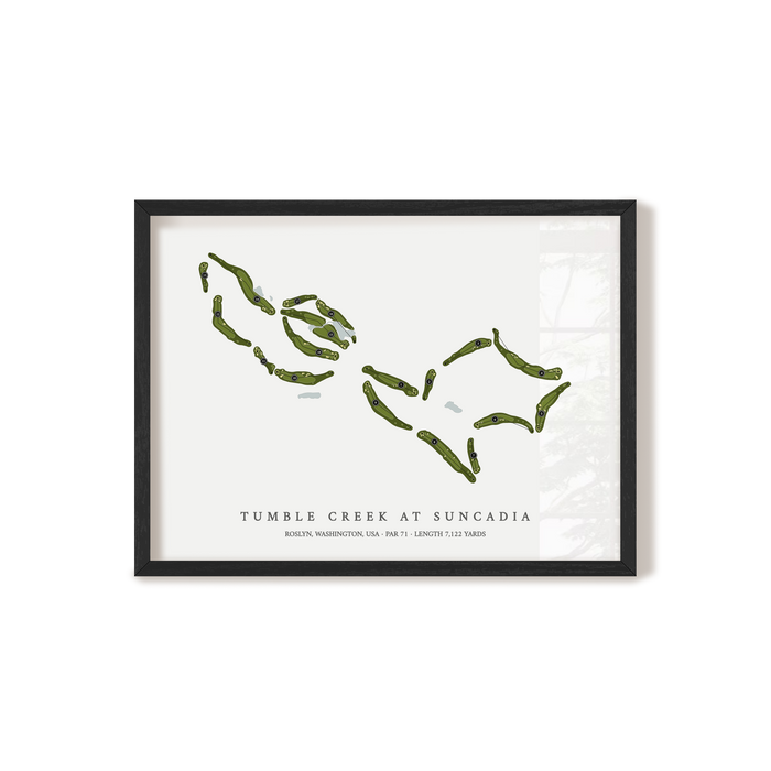 Tumble Creek At Suncadia | Golf Course Print | Black Frame