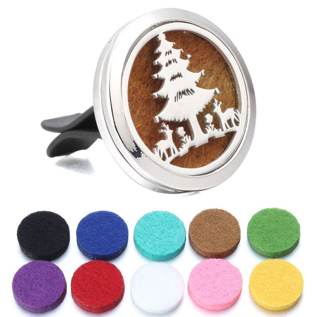 Variety Of Aromatherapy Car Diffusers + 10pc Pads