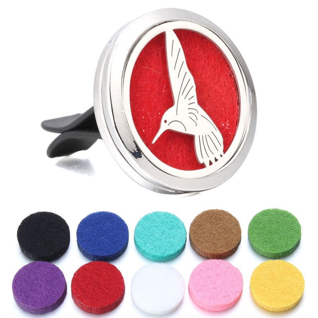Variety Of Aromatherapy Car Diffusers + 10pc Pads