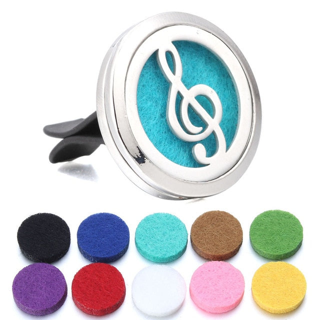 Variety Of Aromatherapy Car Diffusers + 10pc Pads