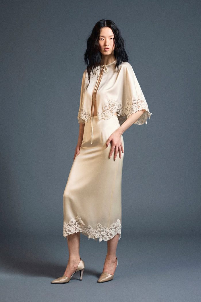 Velour Silk Skirt