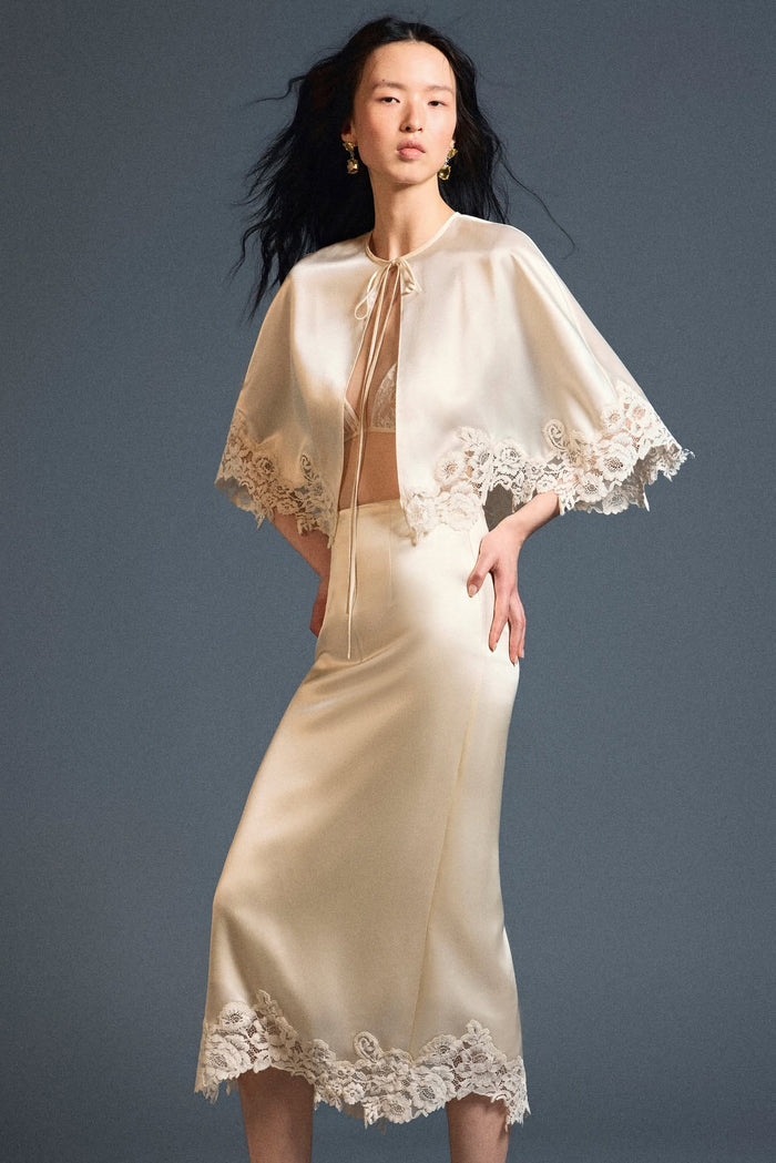 Velour Silk Skirt