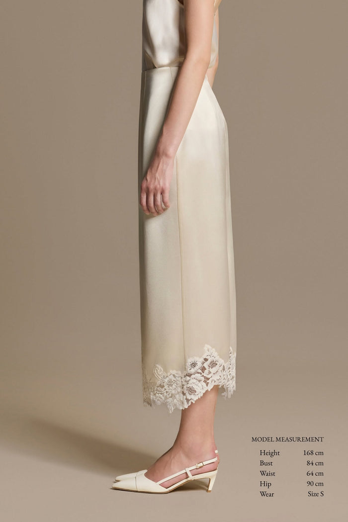 Velour Silk Skirt