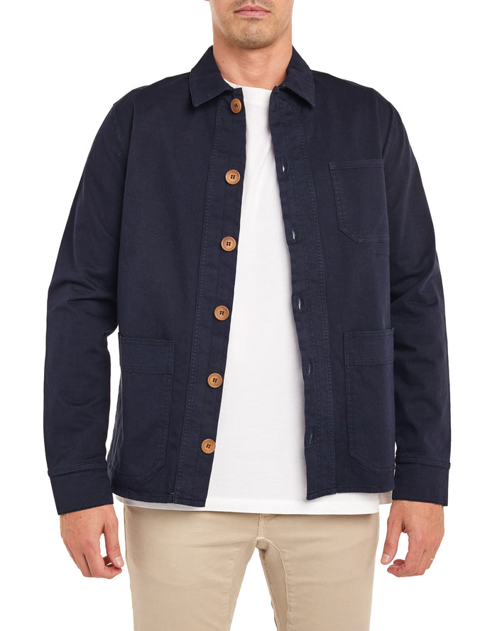 veste worker night PULLIN en coton