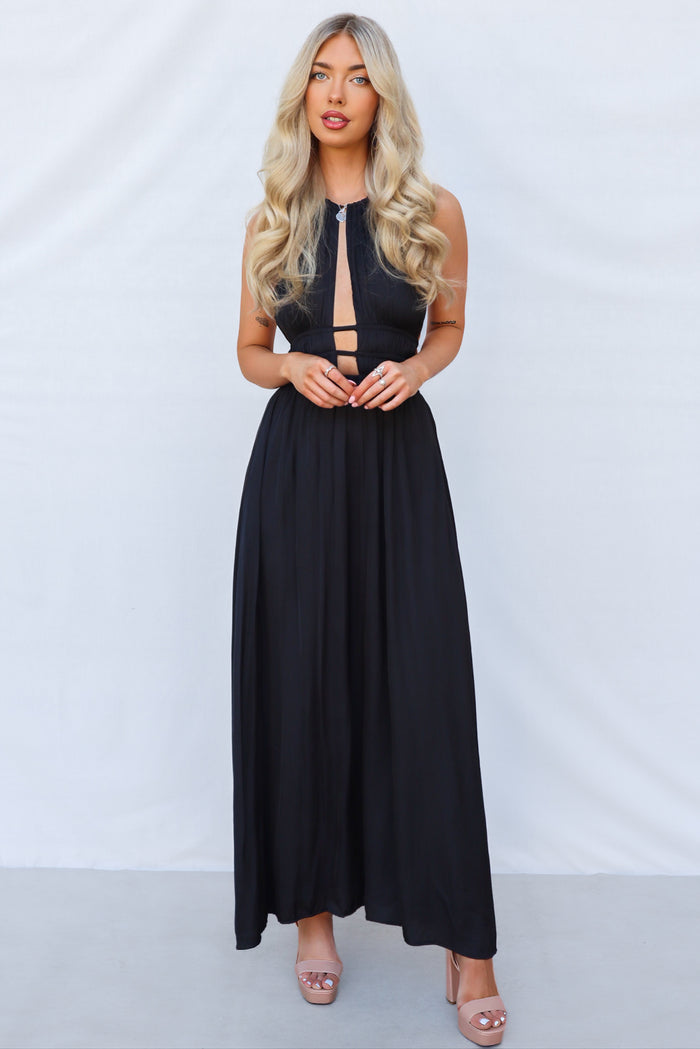 Viera Maxi Dress - Black - Runway Goddess