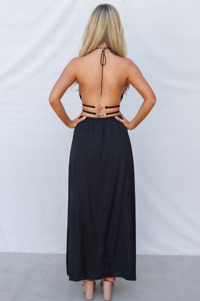 Viera Maxi Dress - Black - Runway Goddess