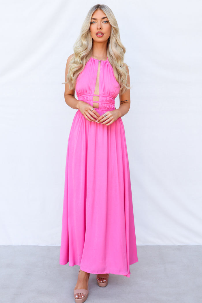 Viera Maxi Dress - Pink - Runway Goddess