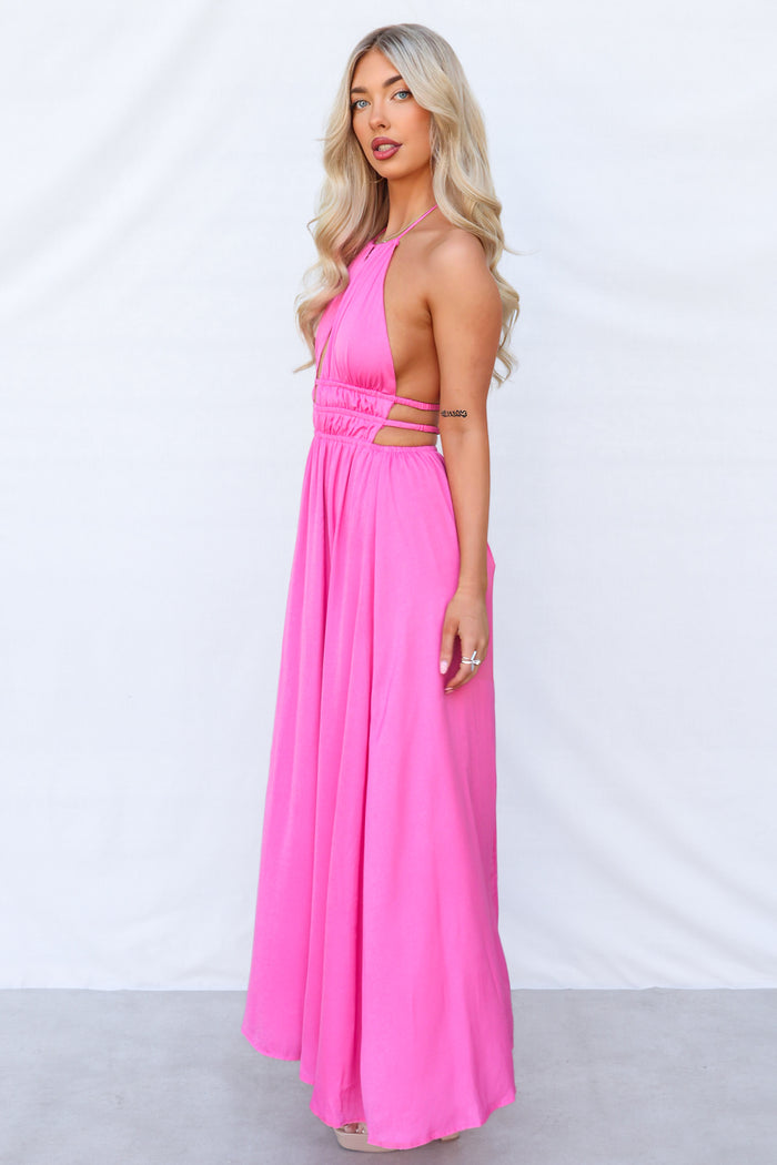 Viera Maxi Dress - Pink - Runway Goddess