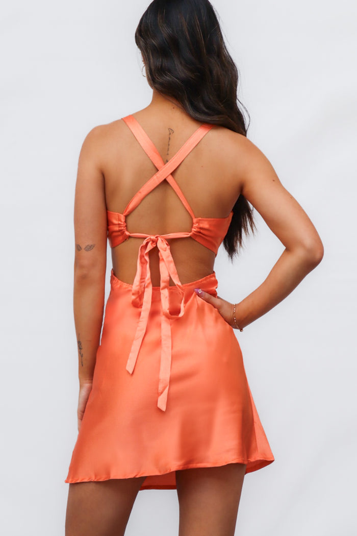 Vini Mini Dress - Orange - Runway Goddess