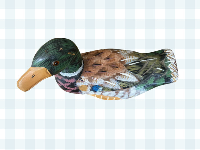 Vintage Small Wooden Duck - Deer Creek Mercantile