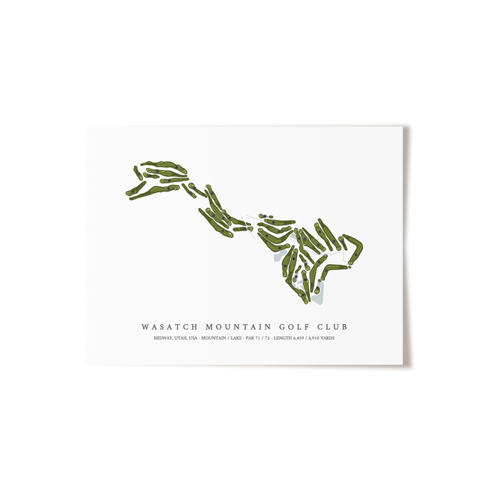 Wasatch Mountain Golf Course | Golf Course Print | Unframed