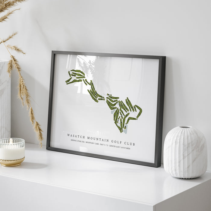 Wasatch Mountain Golf Course | Golf Course Print | On Table
