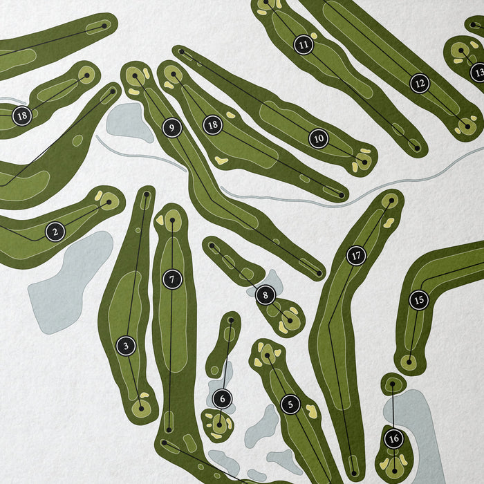 Wasatch Mountain Golf Course | Golf Course Print | Close Up