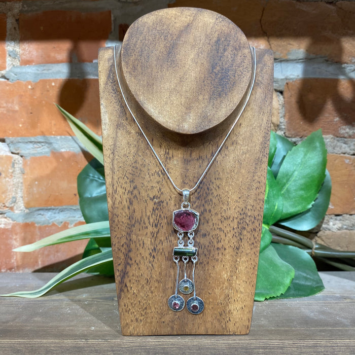 Watermelon Tourmaline Pendant