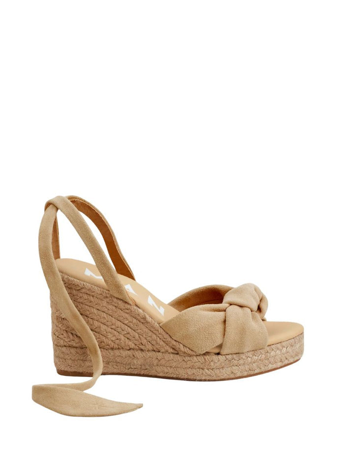 Wedges Manebi Wedge Espadrilles With Knot Vintage Taupe On Tone Apoella