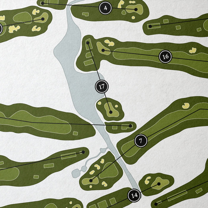 Westwood Country Club | Golf Course Print | Close Up