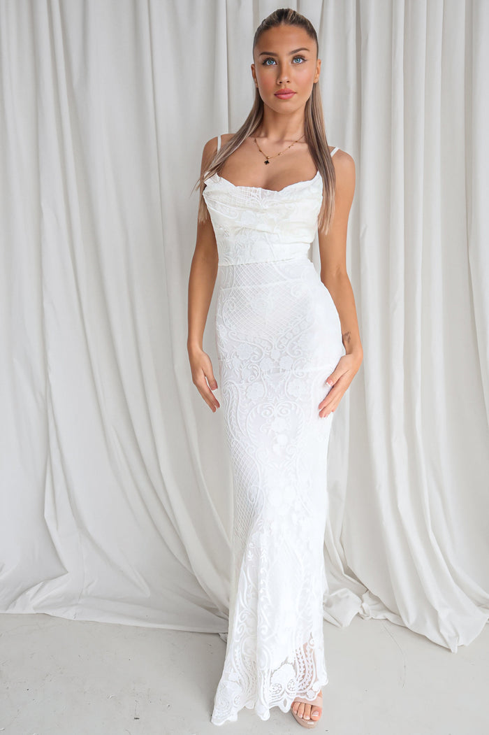 White Dove Gown - Runway Goddess