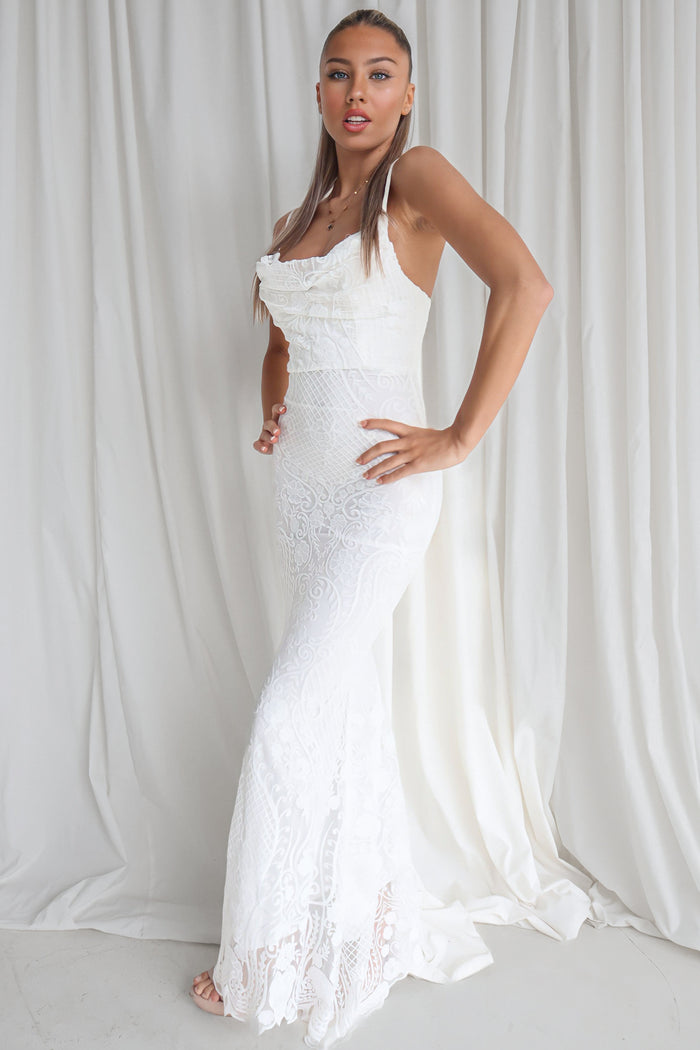 White Dove Gown - Runway Goddess
