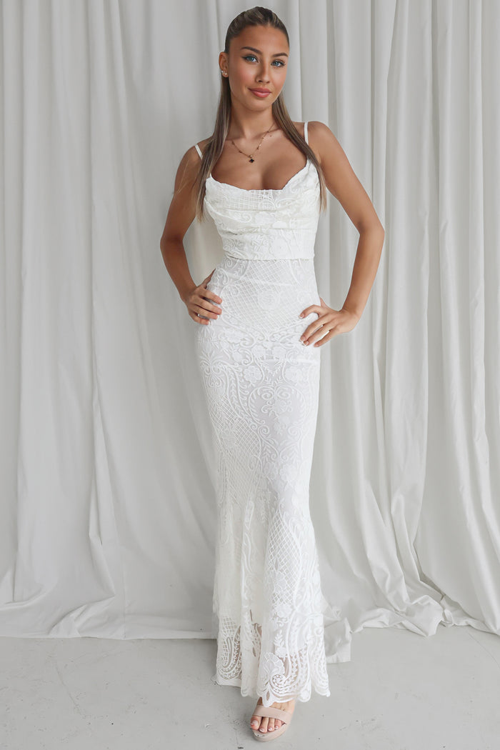 White Dove Gown - Runway Goddess