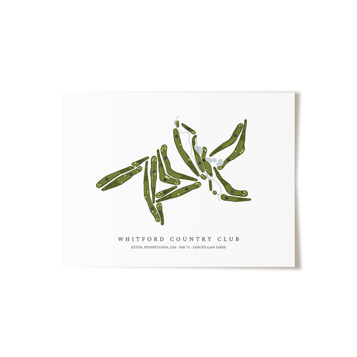 Whitford Country Club | Golf Course Print | Unframed