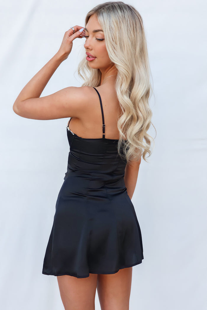 Wiatt Mini Dress - Black - Runway Goddess
