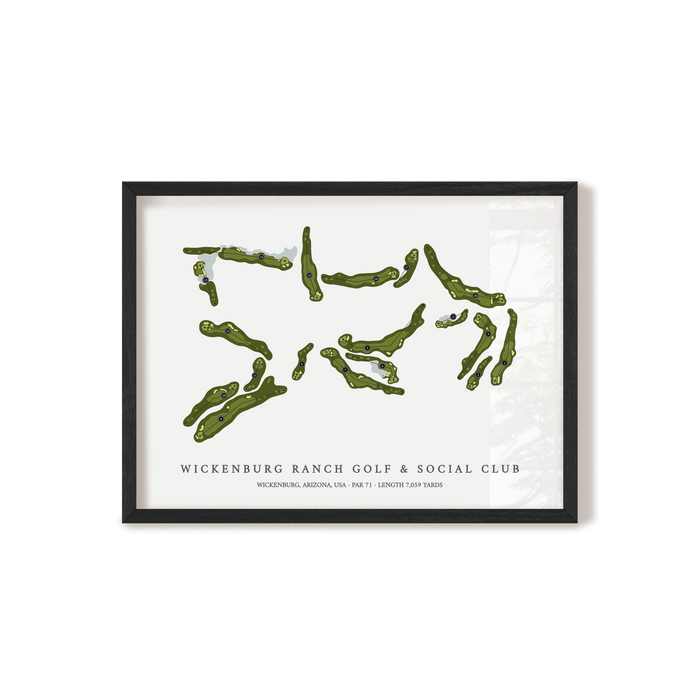 Wickenburg Ranch Golf & Social Club | Golf Course Print | Black+Frame