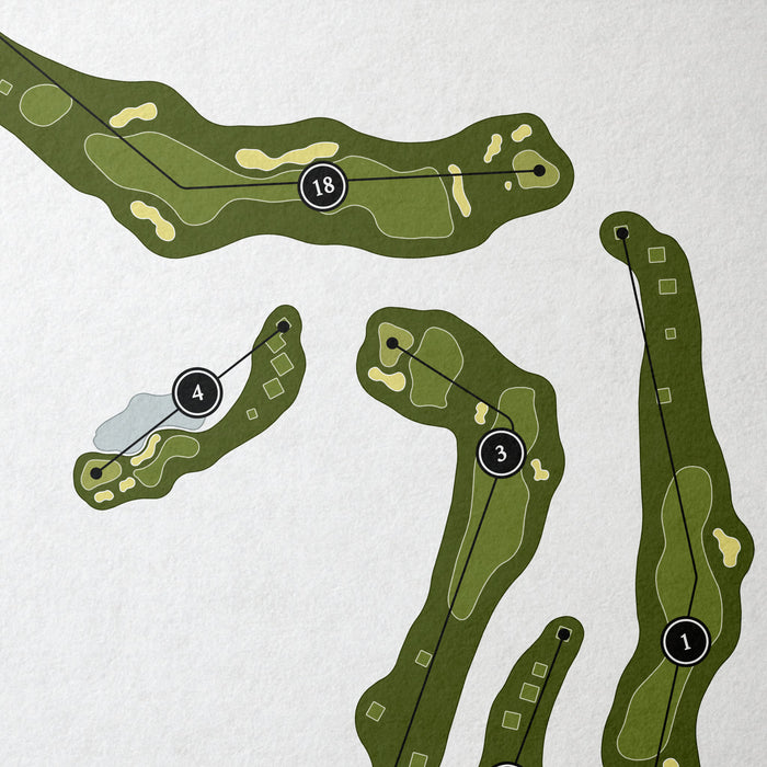 Wickenburg Ranch Golf & Social Club | Golf Course Print | Close+Up