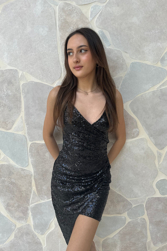 Wildheart Mini Dress - Black - Runway Goddess