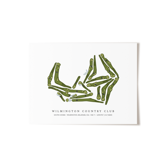 Wilmington Country Club - South Course | Golf Course Print | Unframed