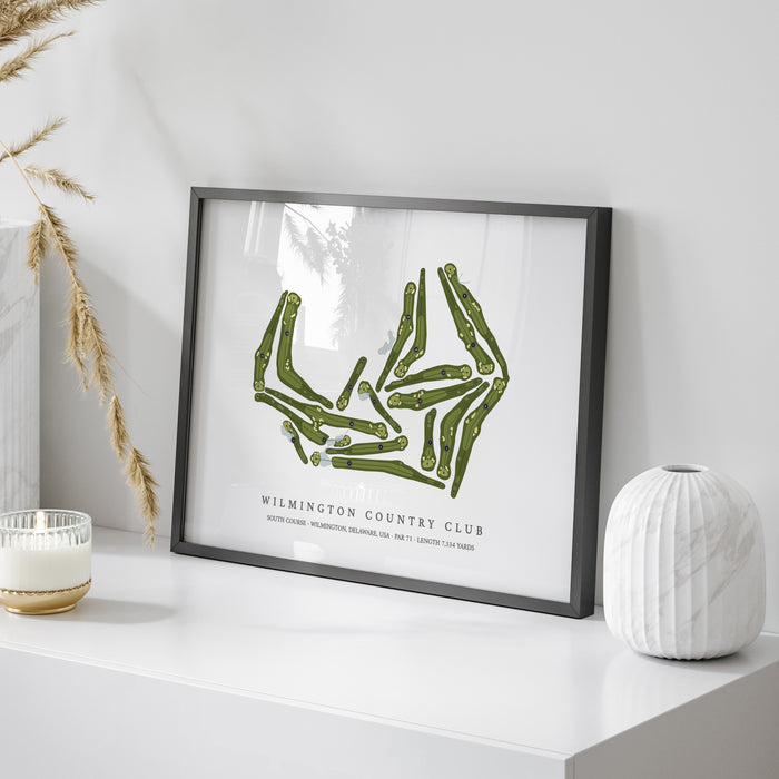 Wilmington Country Club - South Course | Golf Course Print | On+Table