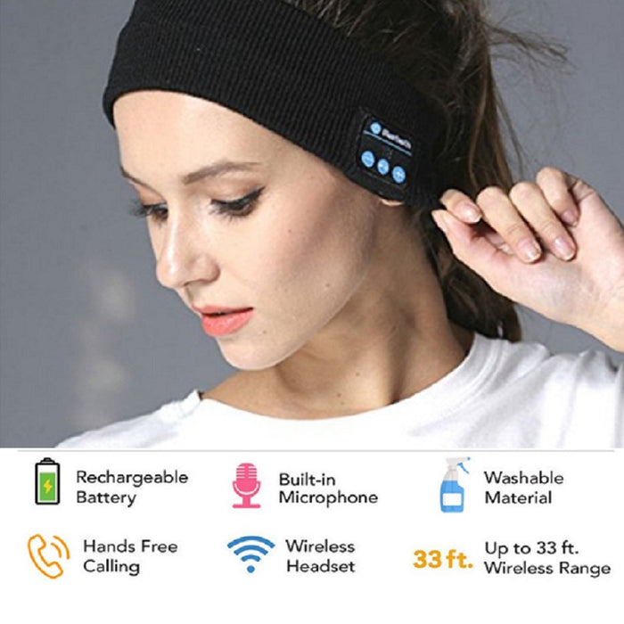 Wireless Bluetooth Stereo Headphones/Headband For Running, Sleep, Anytime