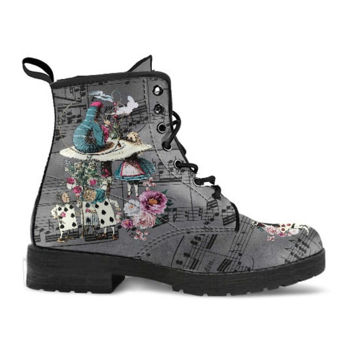 Womens Alice In Wonderland Fashion Ankle Boots