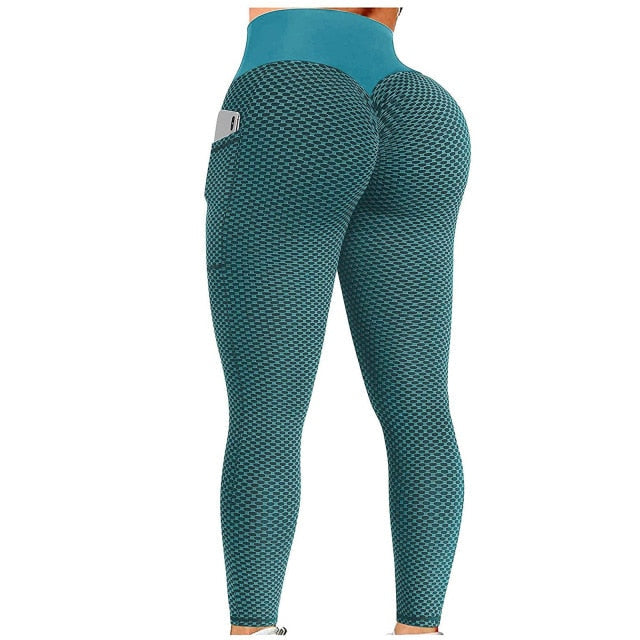 Womens HOT Seamless Butt Lifting Mesh Leggings - 2 Styles With Pockets