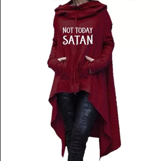 Burgundy / Not Today Satan - Choose From Size Guide