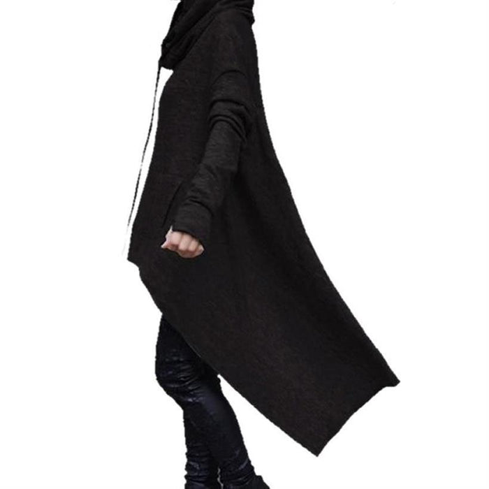 Womens Long Irregular Love & Not Today Satan Printed Overshirts