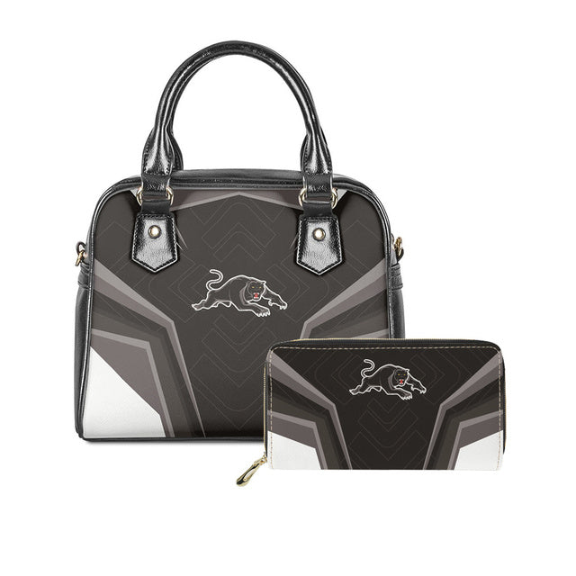 Womens Luxury NRL 2 pc Handbag Tote & Zipper Purse Sets