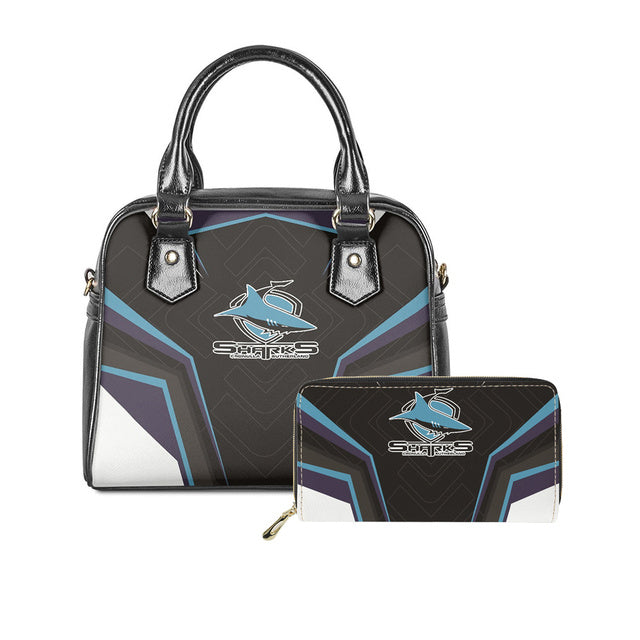 Womens Luxury NRL 2 pc Handbag Tote & Zipper Purse Sets