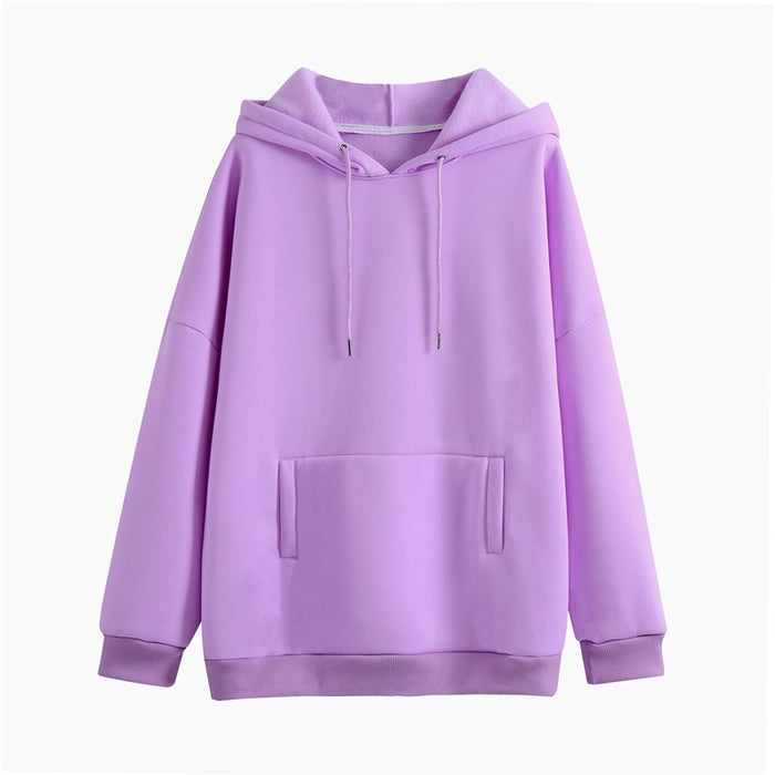 Womens Two Piece Set Solid Fleece Oversized Tracksuits