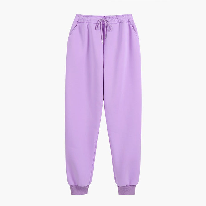 Womens Two Piece Set Solid Fleece Oversized Tracksuits