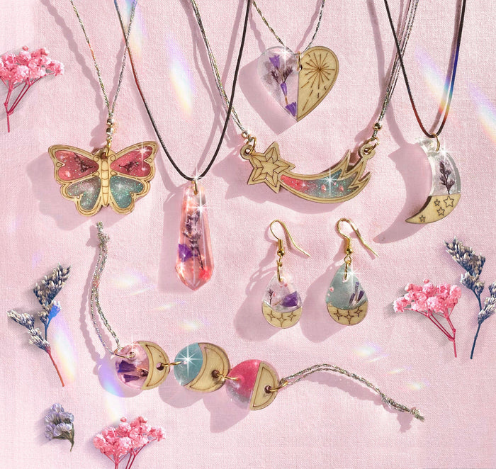 Wood & Resin Charm Jewelry