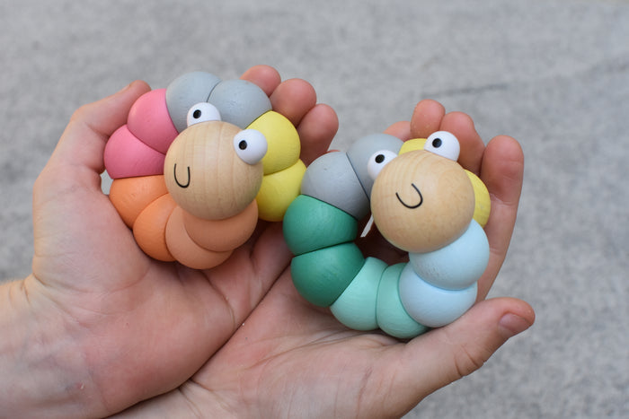 Wooden Wriggly Worms