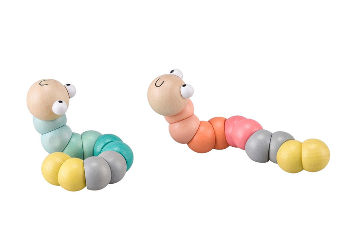 Wooden Wriggly Worms