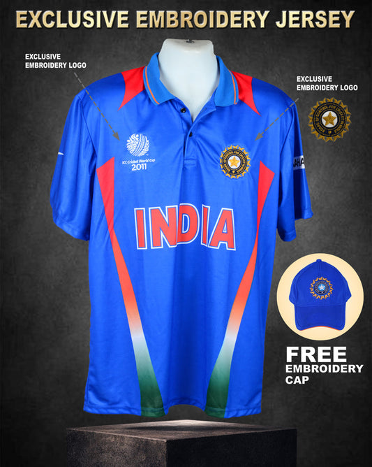 WORLD CUP 2011 ODI JERSEY - EXCLUSIVE EMBROIDERY