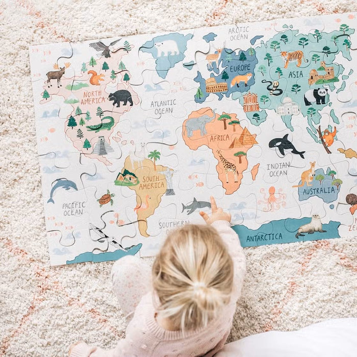 World Map Floor Puzzle