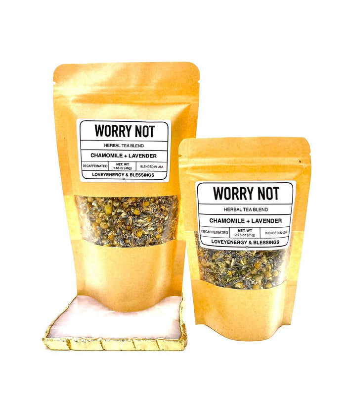 WORRY NOT Herbal Tea Blend - Lavender Buds & Chamomile